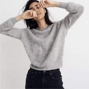 Madewell Ellisten Cropped Alpaca Sweater